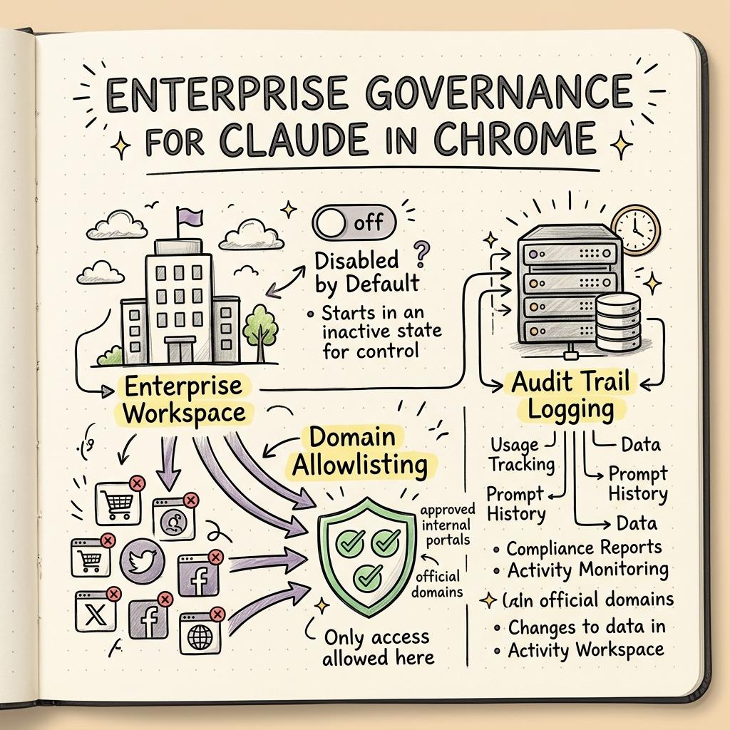 Enterprise Governance & Domain Control Framework Diagram