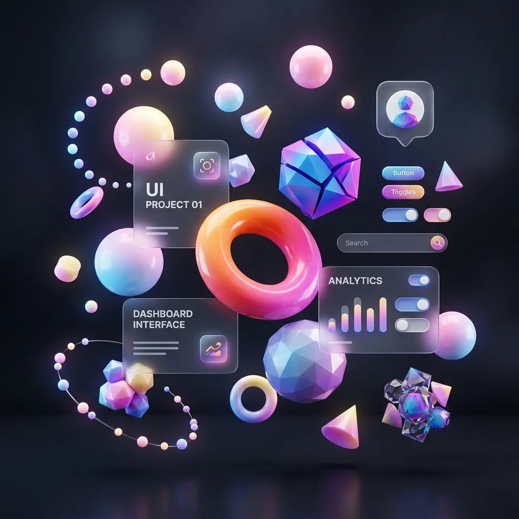 3D Shapes and Assets Showcase