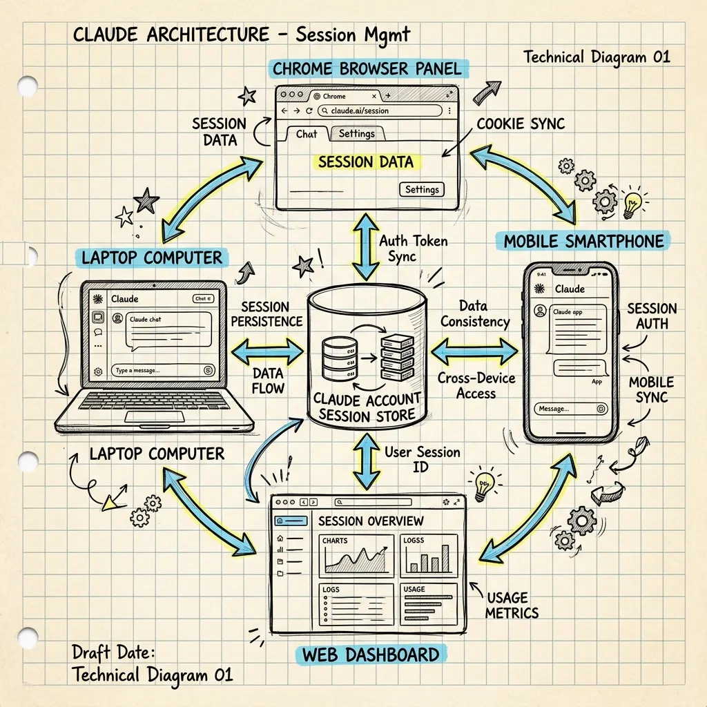 Unified Session Persistence Architecture Diagram for Claude Cowork in Chrome