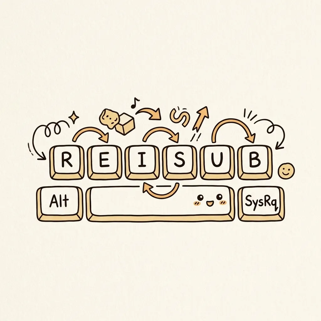 Magic SysRq REISUB keyboard reboot workflow