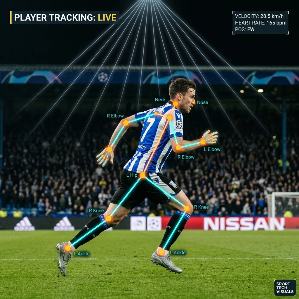 Semi-Automated Offside Technology (SAOT) camera and body-tracking visualization