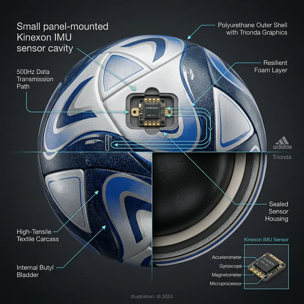 Adidas Trionda connected match ball visualization
