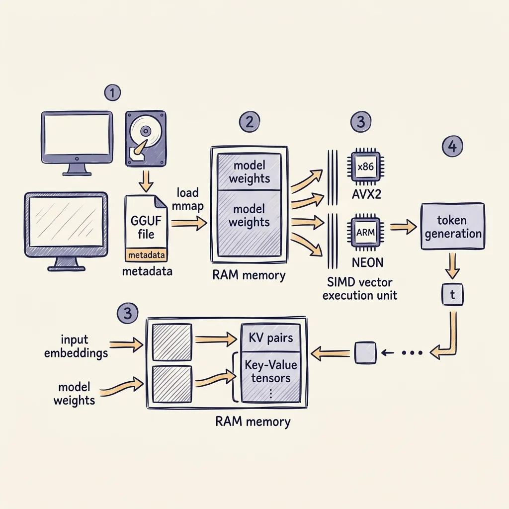 CPU LLM Inference Workflow