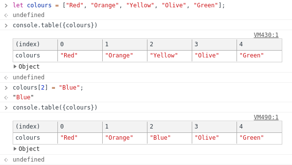 Update Array Element