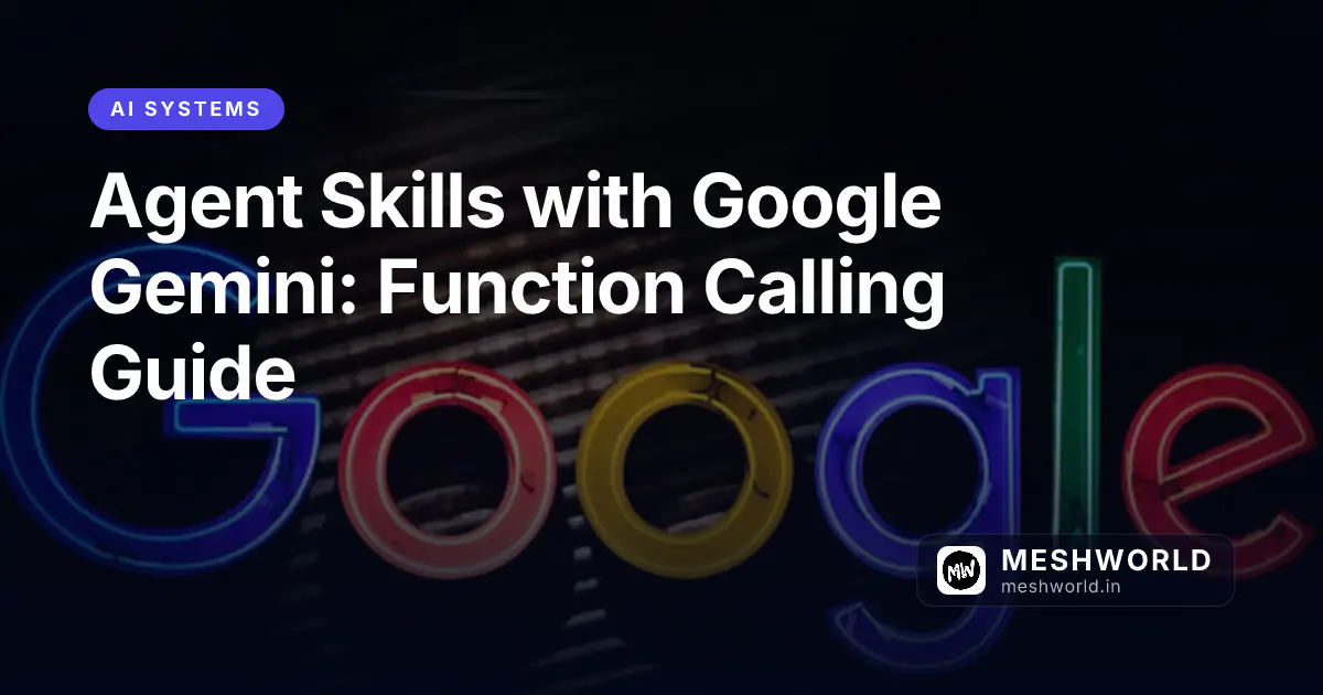 Agent Skills with Google Gemini: Function Calling Guide