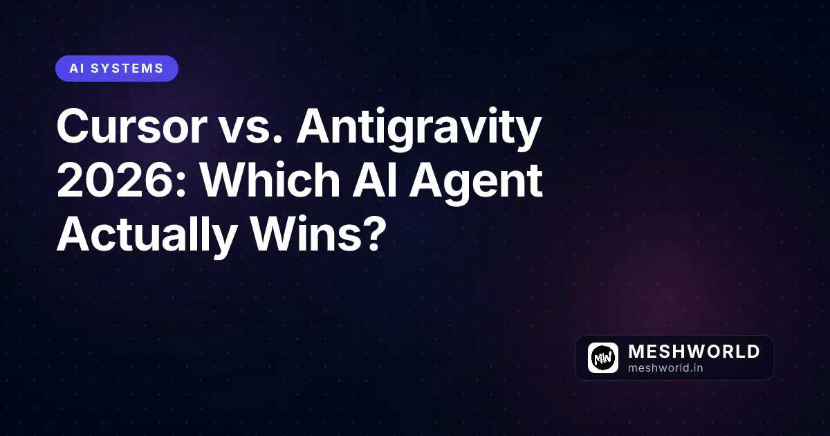 Cursor vs. Antigravity 2026: Which AI Agent Actually Wins?