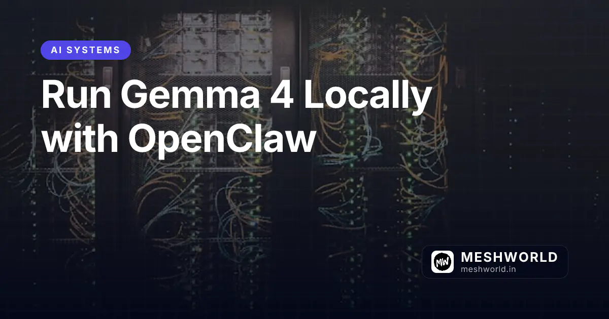 Run Gemma 4 Locally with OpenClaw