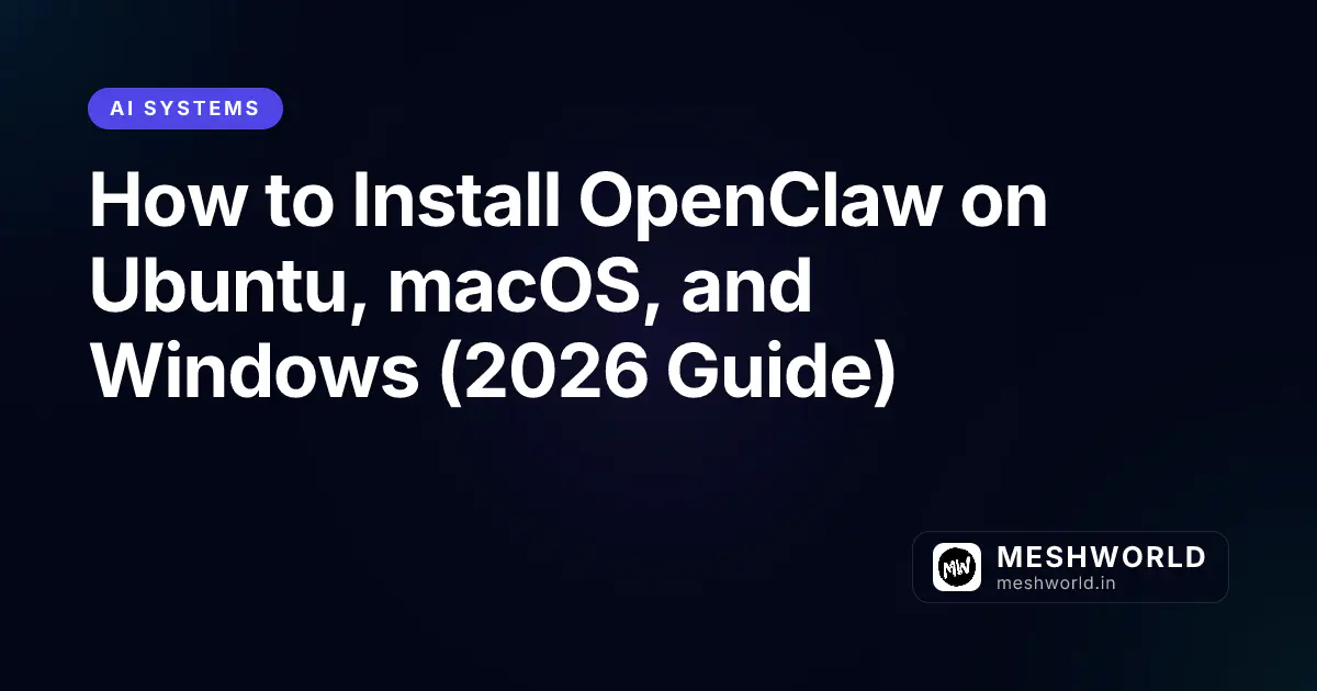 How to Install OpenClaw on Ubuntu, macOS, and Windows (2026 Guide)