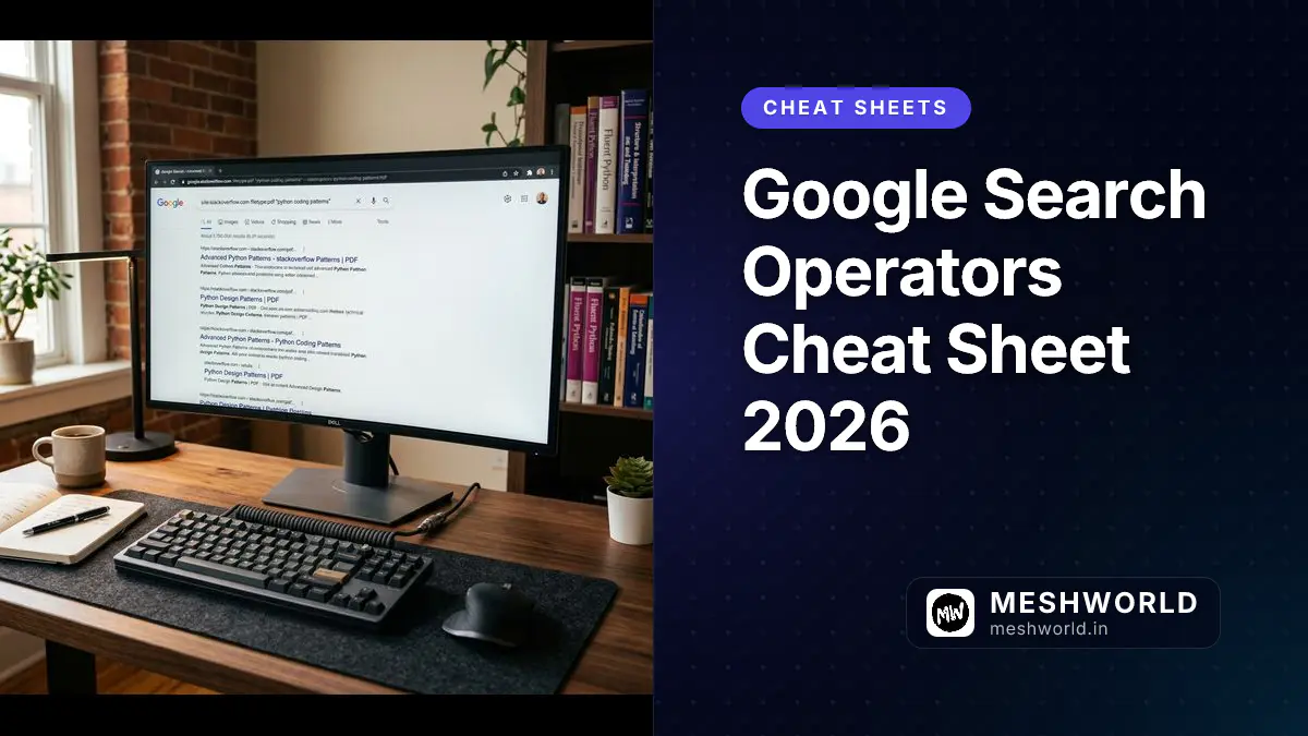 Google Search Operators Cheat Sheet 2026