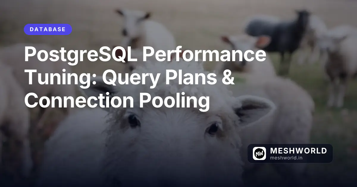 PostgreSQL Performance Tuning: Query Plans & Connection Pooling