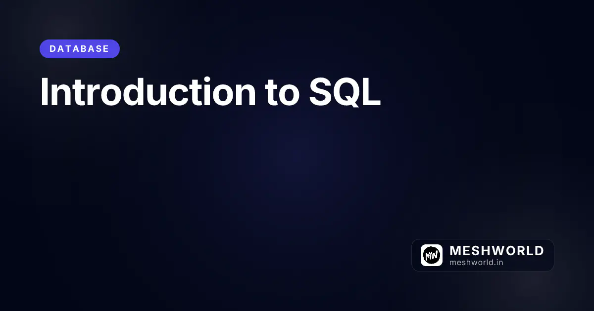 Introduction to SQL
