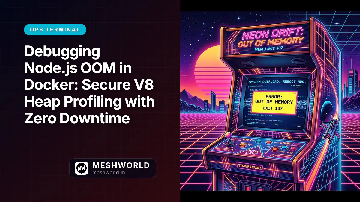 Debugging Node.js OOM in Docker: Secure V8 Heap Profiling with Zero Downtime