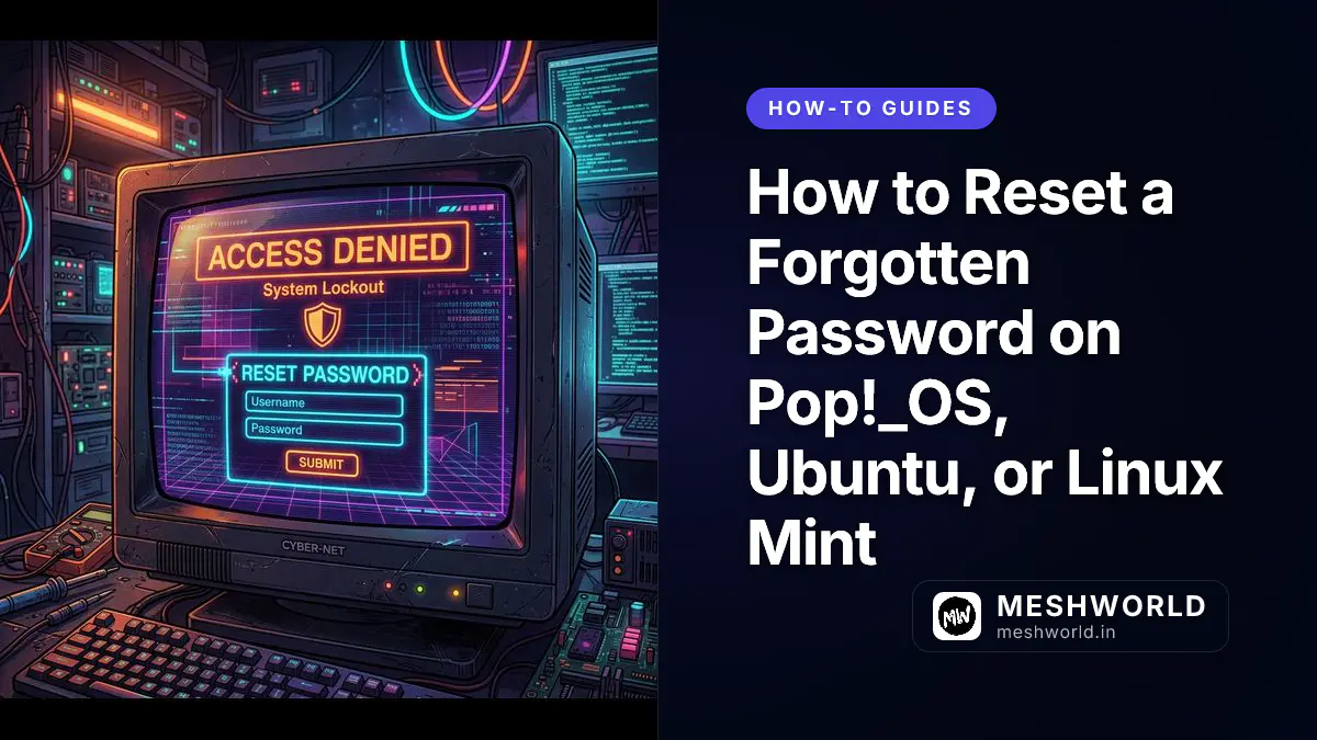 How to Reset a Forgotten Password on Pop!_OS, Ubuntu, or Linux Mint