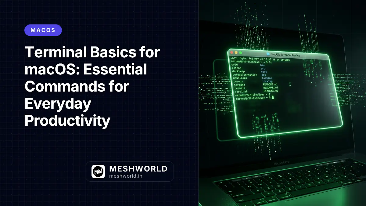 Terminal Basics for macOS: Essential Commands for Everyday Productivity