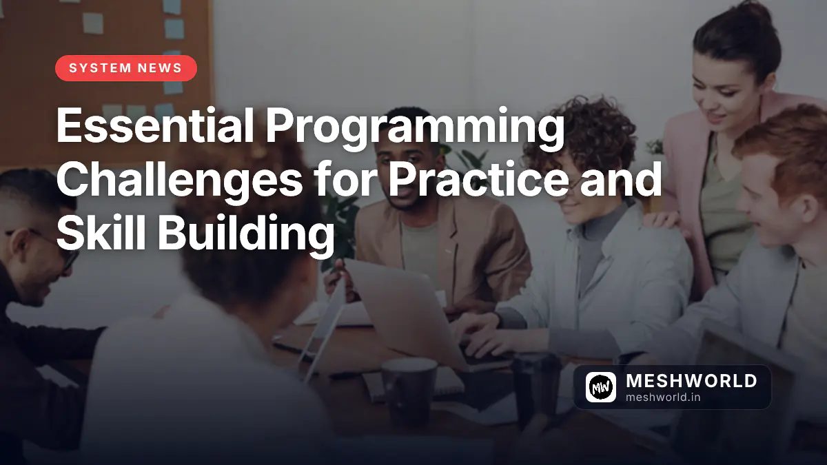 Essential Programming Challenges for Practice and Skill Building