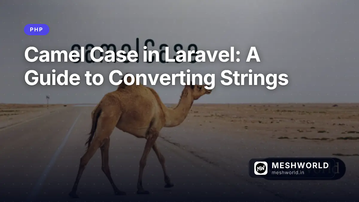 Camel Case in Laravel: A Guide to Converting Strings