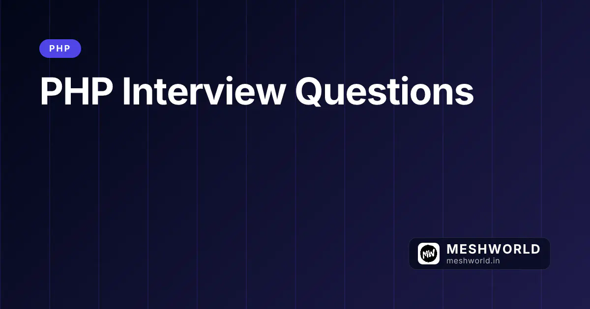 PHP Interview Questions