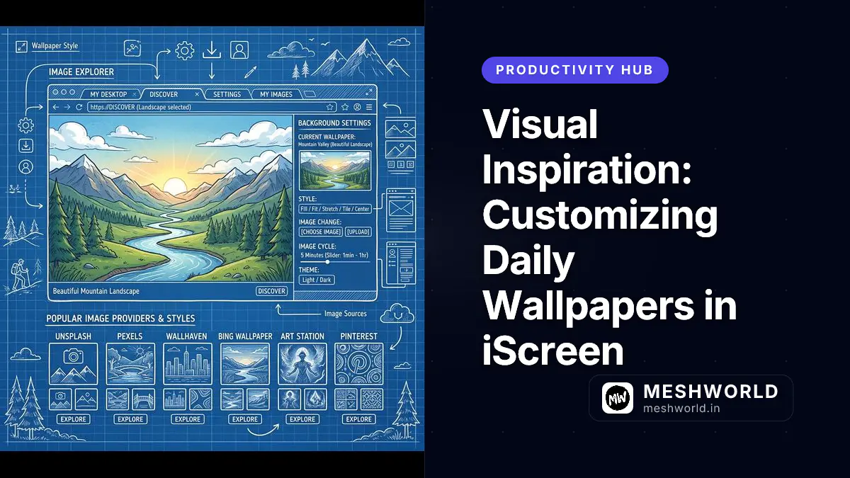 Visual Inspiration: Customizing Daily Wallpapers in iScreen
