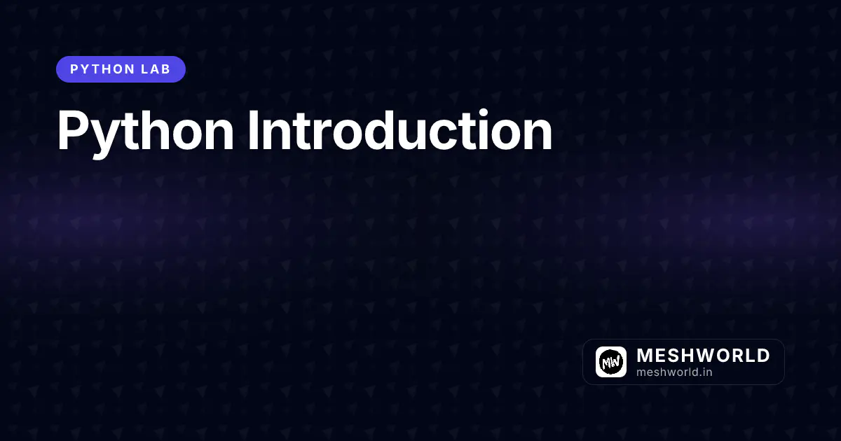 Python Introduction