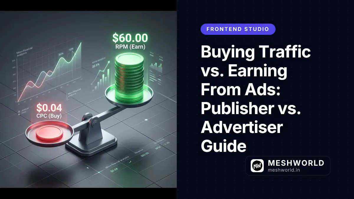 Buying Traffic vs. Earning From Ads: Publisher vs. Advertiser Guide