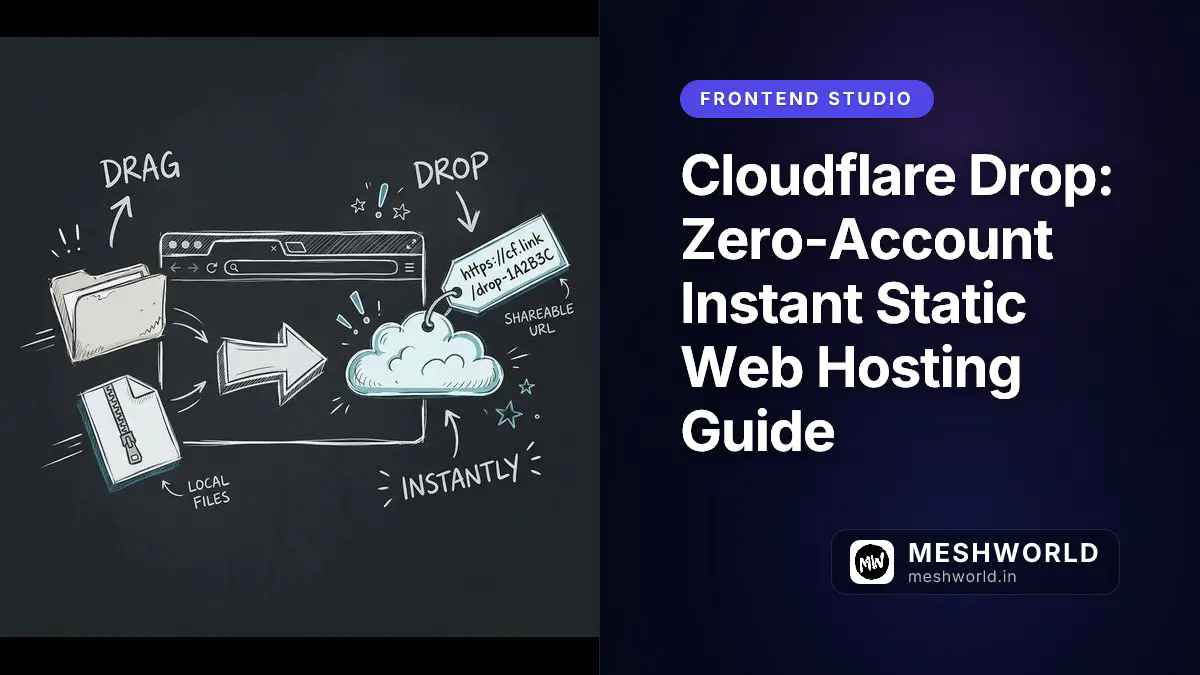 Cloudflare Drop: Zero-Account Instant Static Web Hosting Guide